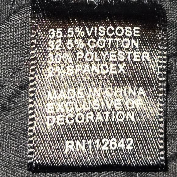 Sandpiper Women's Black Floral Embroidered‎ Stretch Ankle Jeans Size 12 New - Picture 10 of 12